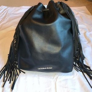 VICTORIA SECRET Fringe Pleather Backpack